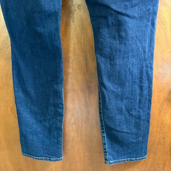 J Brand Maude Mid Rise Cigarette Jeans Idolize Dark Blue Wash 31 Denim Sleek Y2K - Picture 12 of 16